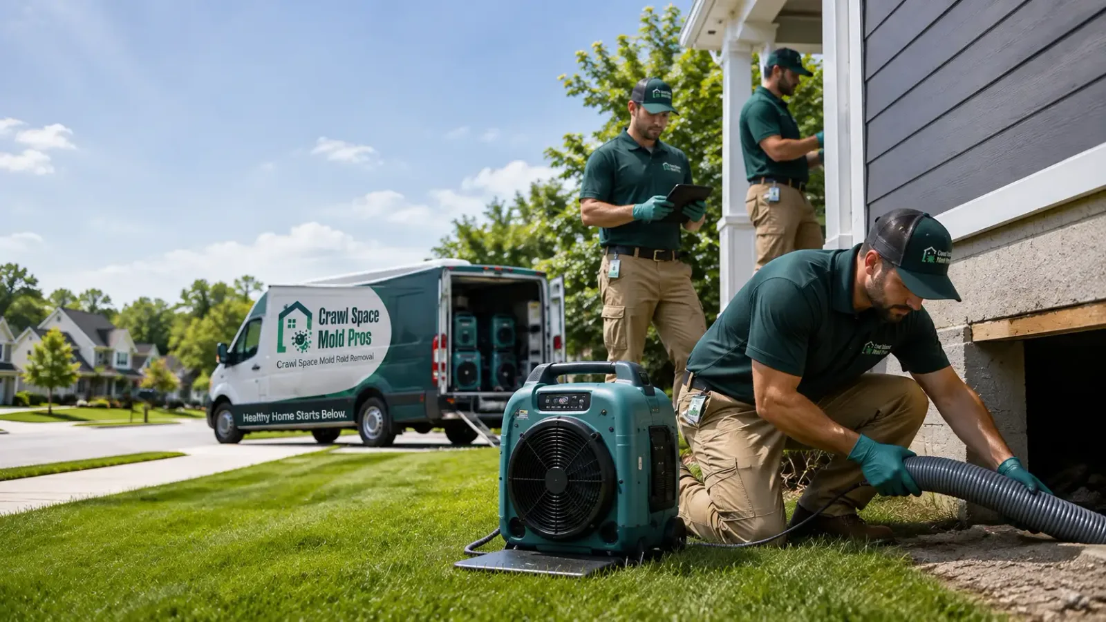 Crawl Space Mold Removal in Bedford, NH
